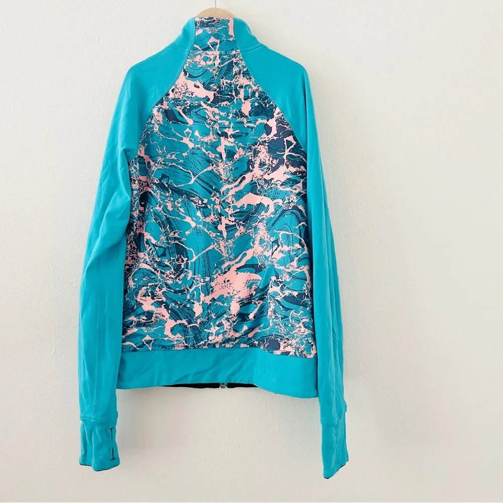 Ivivva Reverisible Blue Black Define Full Zip Jacket